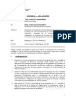 INFORME # - Aprobacion de Ampliacion Presupuestal para El Otorgamiento de La Buena Prodel Procedimiento de Seleccion Gasohol de 90