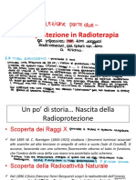 Radioprotezione in Radioterapia: Prof. Giovanni Luca Gravina