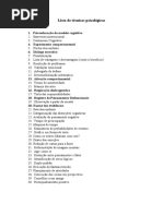 Lista de Técnicas Psicológicas: 1. Psicoeducação Do Modelo Cognitivo 4. Experimento Comportamental 6. Diálogo Socrático