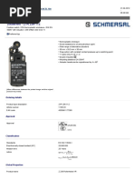 Schmersal - Finecorsa Alza Abbassa - Datasheet - Z1R 236-11z