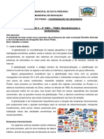 Atividade 4 - 9° ANO - TEMA: Mundialização e Globalização