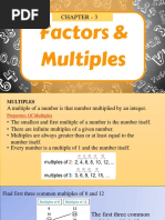 Factors and Multiples #Notes