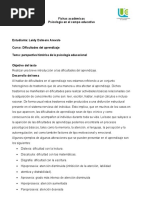 Ficha # 3 Dificultades Del Aprendizaje