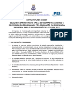 PEI EDITAL 2017 02 Selecao DEI MAEI