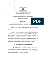 AC481-2016 (2007-00070-01) Inadmisión en Proceso Ordinario de Responsabilidad Contractual Por Acc