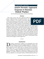 Comprehensive Security Approach in Response To Russian Hybrid Warfare - by - LTC Tuukka Elonheimo (2021.)