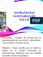 Estrategias Sanitarias de Salud