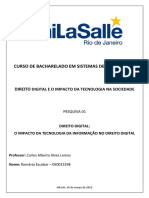 Direito Digital: o Impacto Da Tecnologia Da Informação No Direito Digital