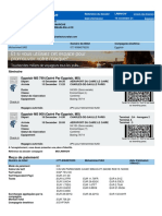 Reçu de Billet Electronique: Itinéraire