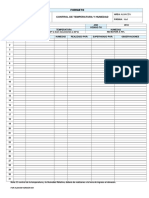 FOR-ALM-009 - Control de Temperatura y Humedad