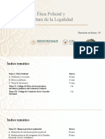 Ética Policial y Cultura de La Legalidad: Duración en Horas: 10