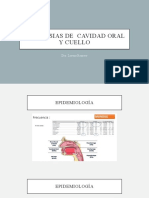 Neoplasias de Cavidad Oral Y Cuello: Dra. Lorena Romero