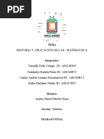 Historia Y Aplicación de Las Matemática: Argeny Miguel Sánchez Rojas