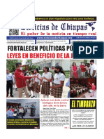 Periódico Noticias de Chiapas, Edición Virtual Miércoles 29 de Marzo de 2023