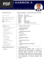 Grey Clean CV Resume Photo