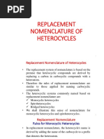 SCH 402 Replacement Nomenclature of Heterocycles