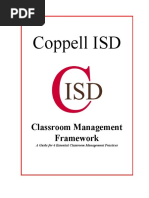 Coppell ISD: Classroom Management Framework