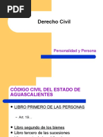 Derecho Civil: Personalidad y Persona