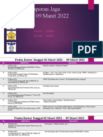 Laporan Jaga Rabu, 09 Maret 2022: Otologi 1 Pasien Tim Jaga 2 Pasien