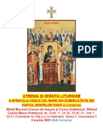 Utrenia Și Sfânta Liturghie: 43-51 (Chemarea Lui Filip Şi A Lui Natanael) Glasul 5, Voscreasna 5