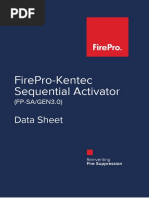 Firepro-Kentec Sequential Activator: Data Sheet