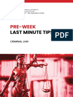 Pre-Week: Last Minute Tips