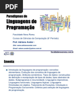 Paradigmas de Linguagens de Programação