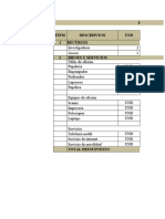 Presupuesto de La Investigación Item Descripcion UND 1 Recursos