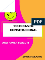 100 Dicas de Constitucional: Ana Paula Blazute