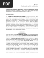 Rectificación de Acta de Defunción