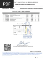 Instituto Ecuatoriano de Seguridad Social: Tiempo de Servicio Por Empleador