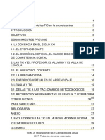 Índice: TEMA 2: Integración de Las TIC en La Escuela Actual 2017. Todos Los Derechos Reservados