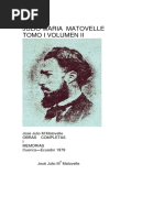 Julio Maria Matovelle Tomo I Volumen Ii