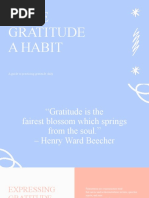 Make Gratitude A Habit