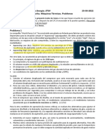 Grado de Ingeniería de La Energía. ETSII: 25-03-2022 Primera Prueba Escrita. Máquinas Térmicas. Problemas