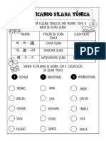 Classificando Silaba Tonica