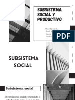 Subsistema Social y Productivo