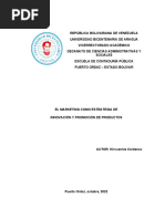 El Marketing Como Estrategia de Innovación y Promoción de Productos