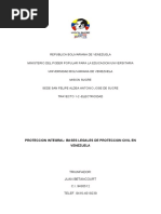 Bases Legales de La Proteccion Civil en Venezuela