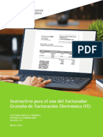 Instructivo para El Uso Del Facturador Gratuito de Facturación Electrónica (FE)