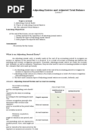 Lesson 5.adjusting Entries and Adjusted Trial Balance