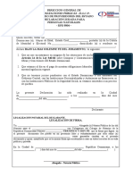 Registro de Proveedores Del Estado Declaración Jurada para Personas Naturales - RPE-F004