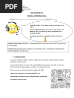 Guía de Estudio #4: Unidad 2: Educación Musical.: Terceros Básicos