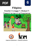 Filipino: Kwarter 3-Linggo 7, Modyul 7