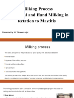 Milking Process Mechanical and Hand Milking in Relation To Mastitis