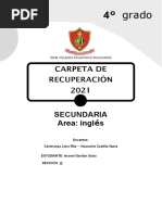 Grado: Secundaria Area: Inglés