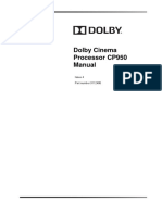 Dolby Cinema Processor cp950 Manual Issue 4