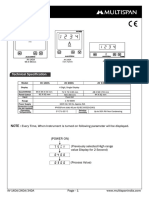 Operating Manual: DC Ampere Meter