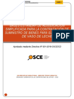 Bases Estándar de Adjudicación Simplificada para La Contratación de Suministro de Bienes para El Programa de Vaso de Leche