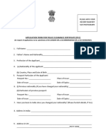 Police Verification Form PDF in Hindi 2021